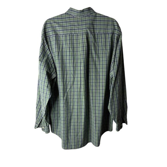 Vineyard Vines Men's Blue/Green Tartan Plaid Whale Shirt Size L - Picture 2 of 5